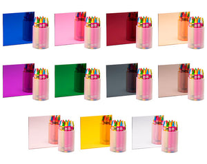 Colored Acrylic Mirror - SAMPLE CHIP SET