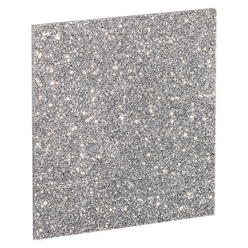 Silver Glitter Cast Acrylic
