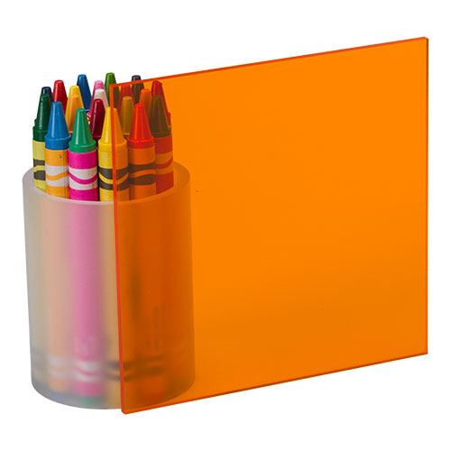 Transparent Orange Cast Acrylic #2422