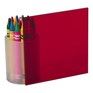 Transparent Red Cast Acrylic #2423