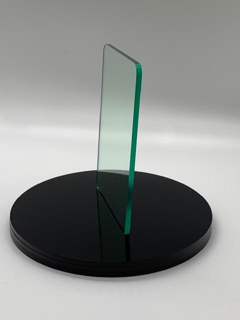 Blemished Green Glass Clear Tinted Acrylic